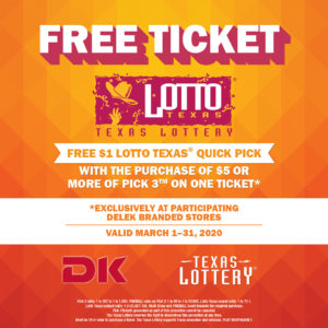 FREE $1 Lotto Texas® Quick Pick - DK-Easy